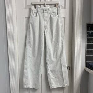 WeWoreWhat Wide Leg Jeans Size 30 Pale Blue High Waisted
